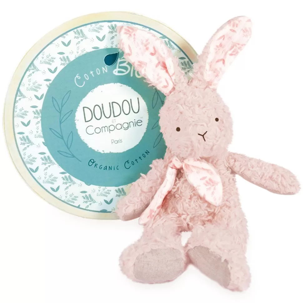 Doudou et Compagnie Peluche>Peluche Lapin Botanic - Rose