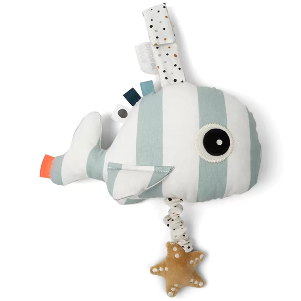 Done by Deer Arche>Peluche Musicale à Suspendre Wally - Bleu