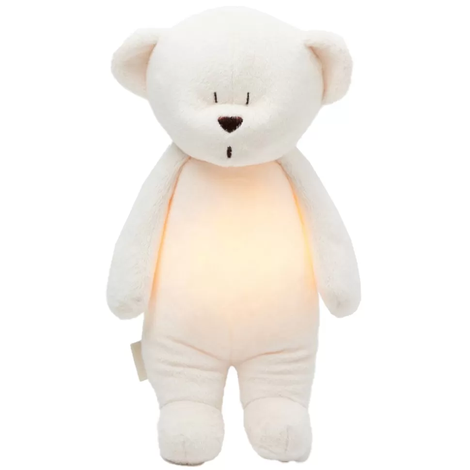 moonie Peluche>Peluche Veilleuse Musicale Ourson - Crème