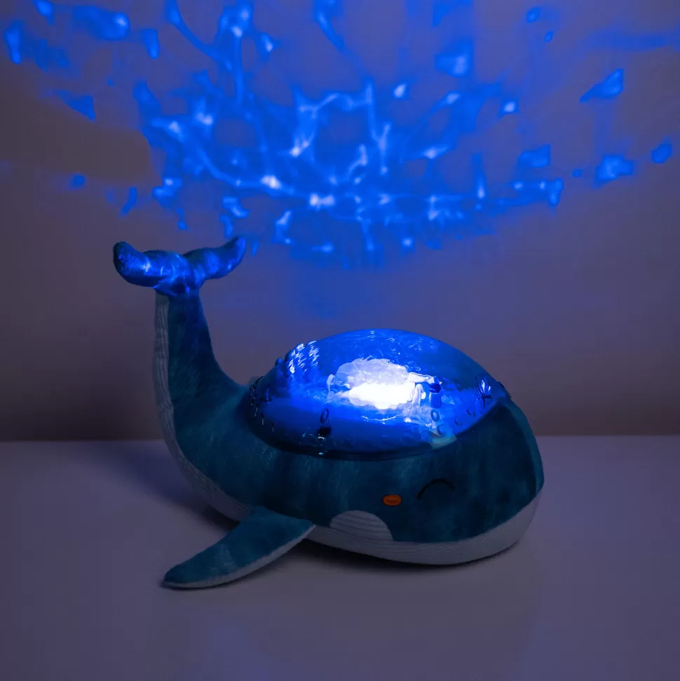 Cloud b Peluche>Peluche Veilleuse Rechargeable Tranquil Whale Blue