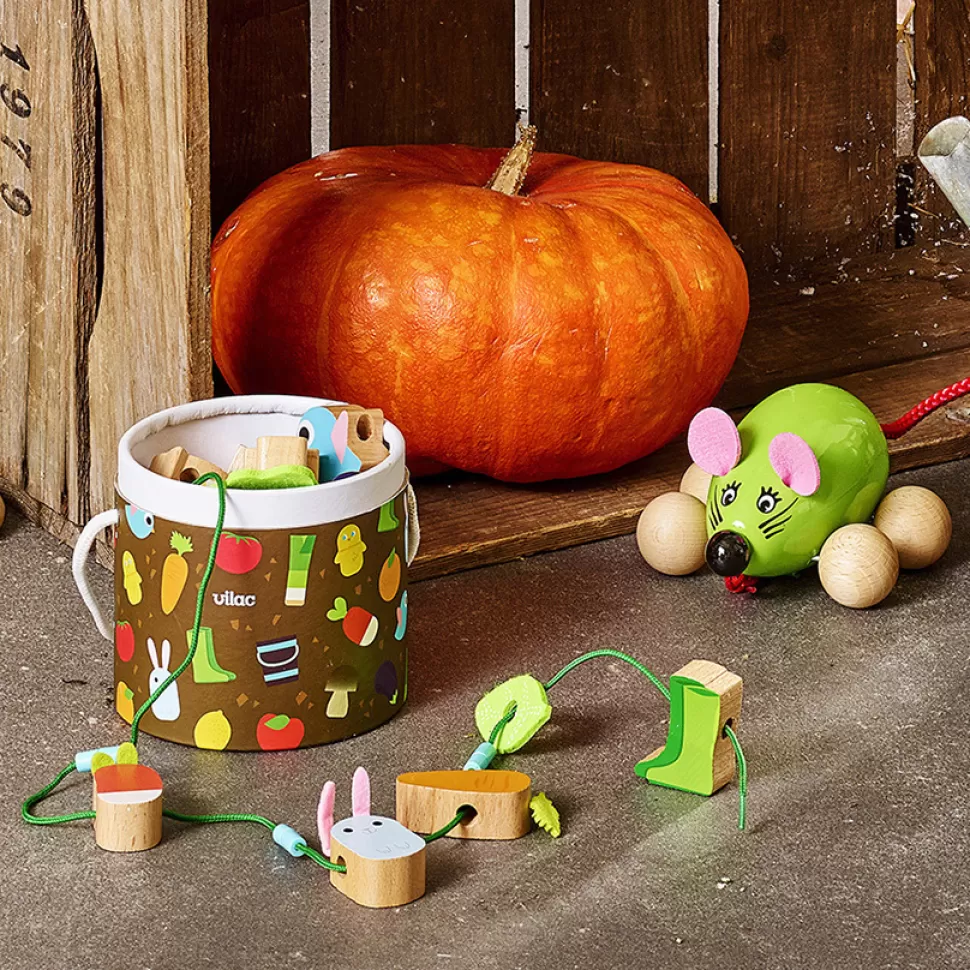 Vilac Mes Premiers Jouets>Perles en Bois Potager