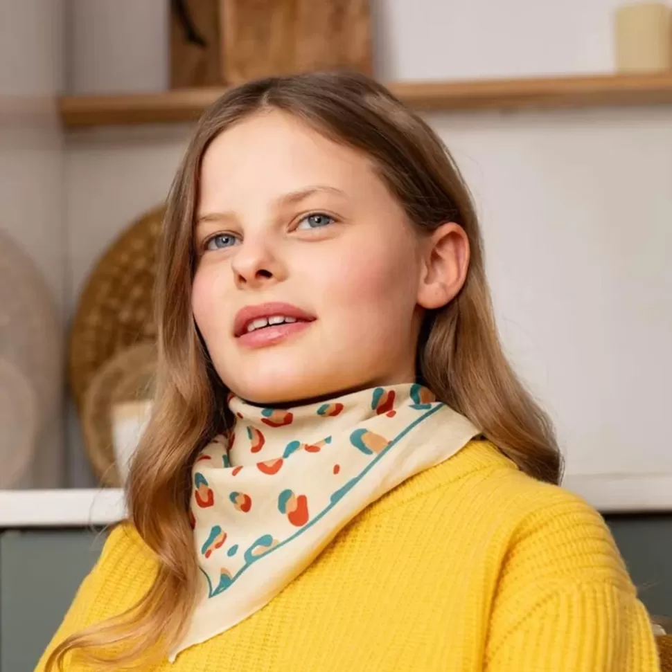 Chamaye Accessoires Bébé>Petit Foulard Graou - Crème