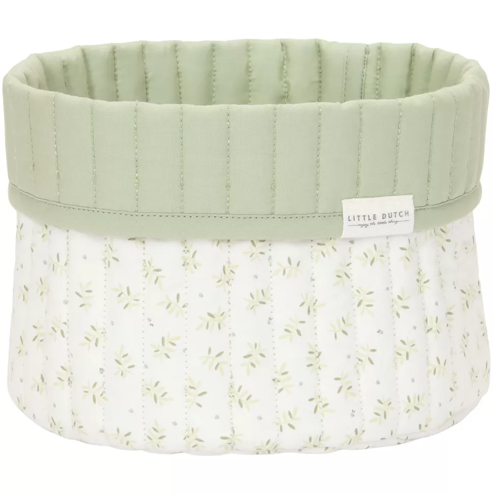 Little Dutch Rangement>Petit Panier de Commode Rond Blueberry Leaves - Vert