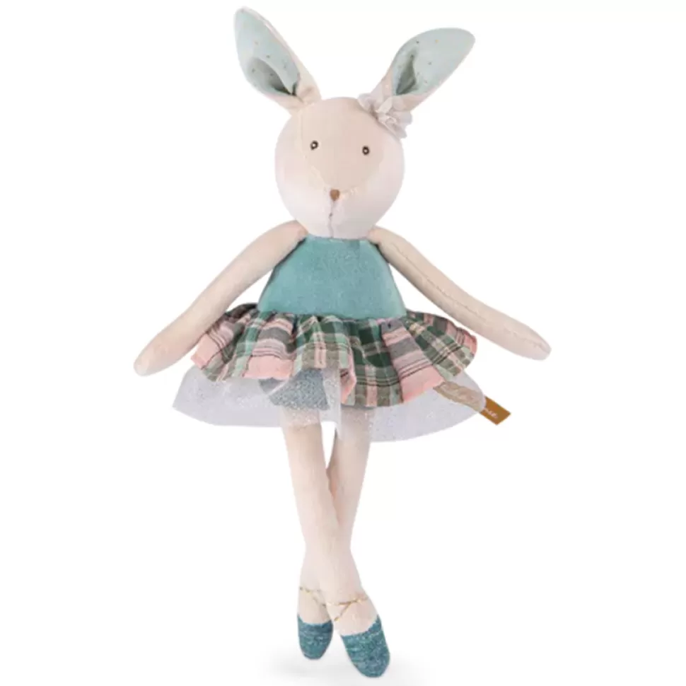 Moulin Roty Peluche>Petite Peluche Lapin Bleu - La Petite Ecole de Danse