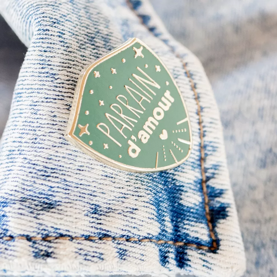 Manahia Accessoires Bébé>Pin's - Parrain d'Amour