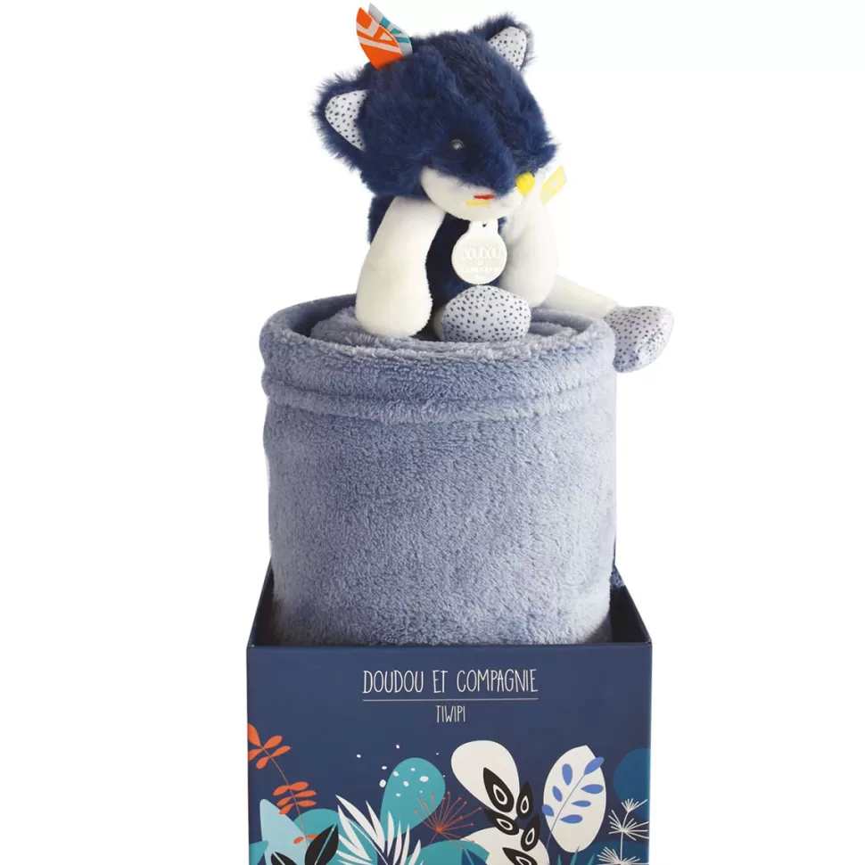 Doudou et Compagnie Doudou>Plaid avec Doudou Loup