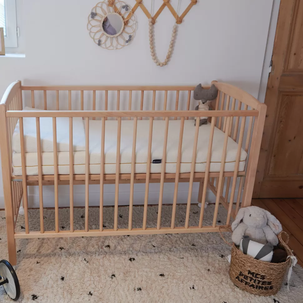 Candide Literie Bébé>Plan Incliné 10° Organic Coton pour Lit 60 x 120 cm - Beige