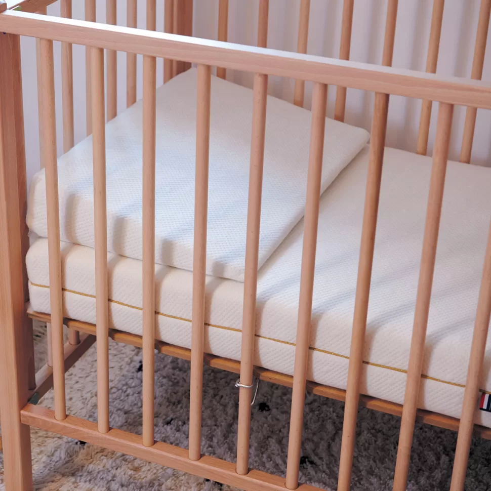 Candide Literie Bébé>Plan Incliné 10° Organic Coton pour Lit 60 x 120 cm - Beige