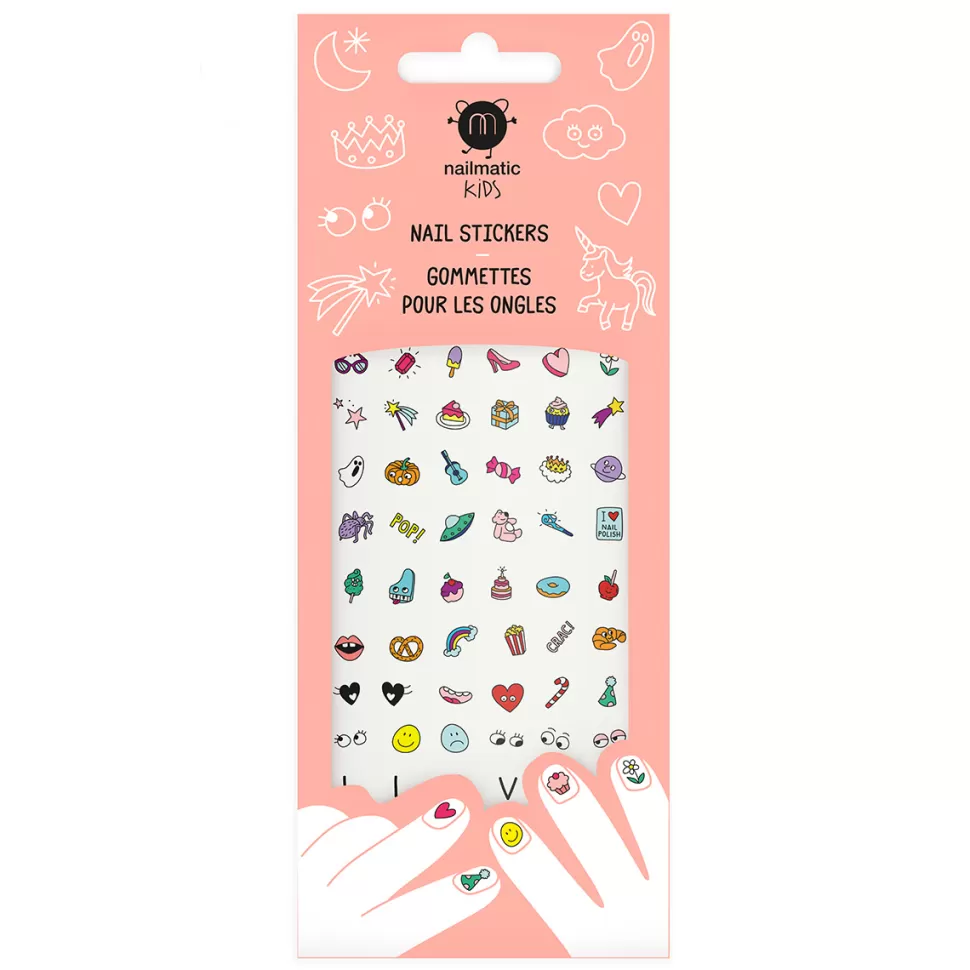 Nailmatic Déguisement & Maquillage>Planche de 72 Gommettes pour Ongles - Magic Nails
