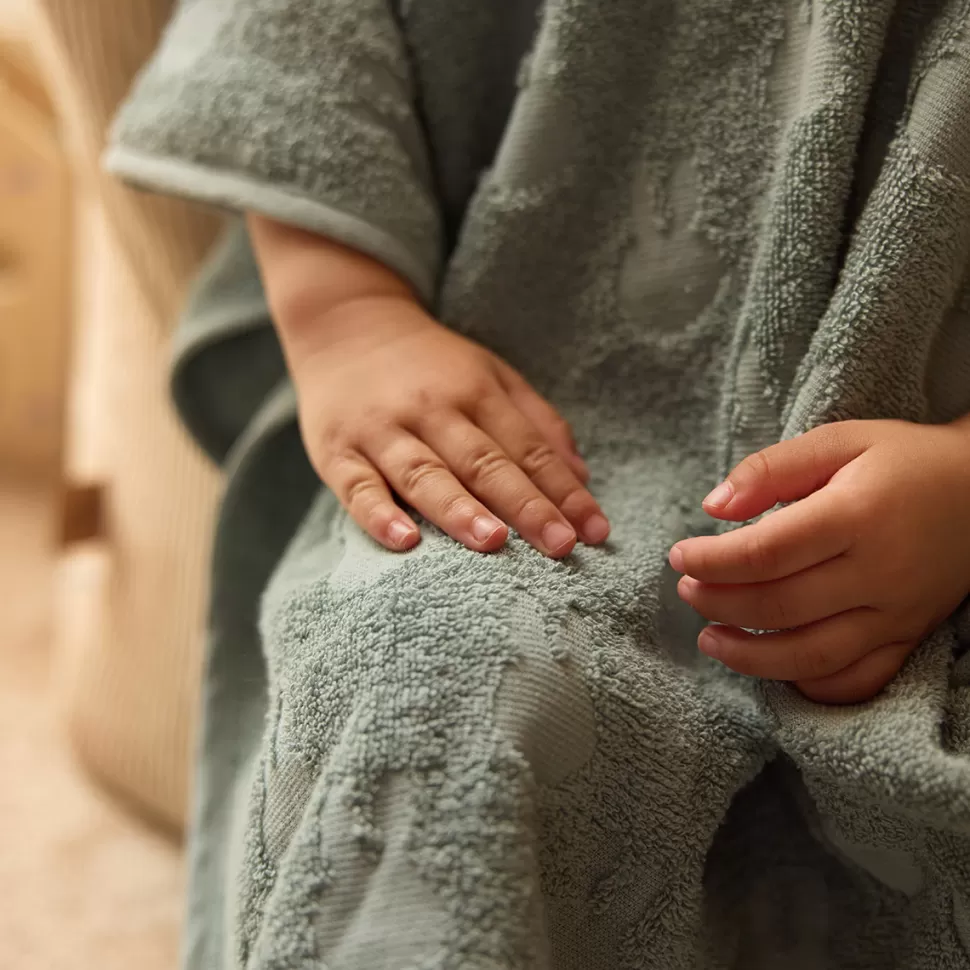 Jollein Sortie De Bain Personnalisée | Textile>Poncho de Bain Miffy Jacquard Sea Green - 1/4 Ans