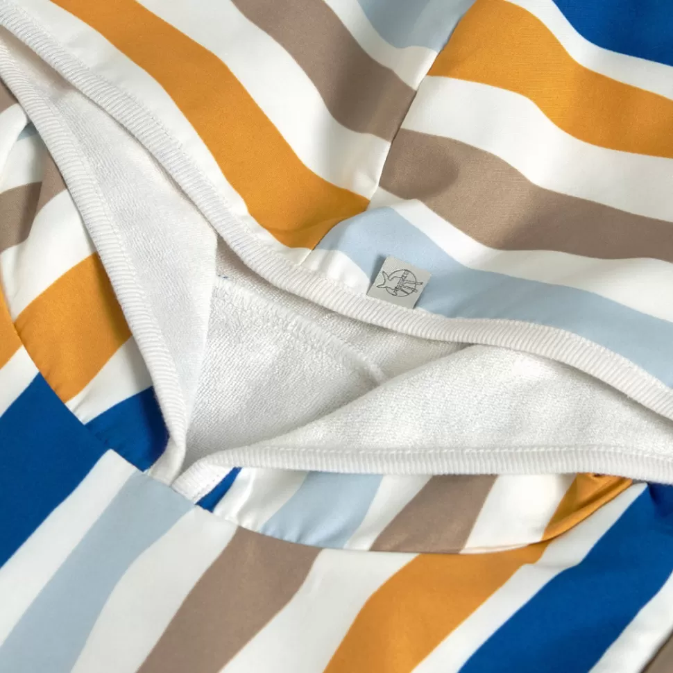 LÄSSIG Textile>Poncho de Plage Desert Aventure Vagues Bleu Nature - 12/36 Mois