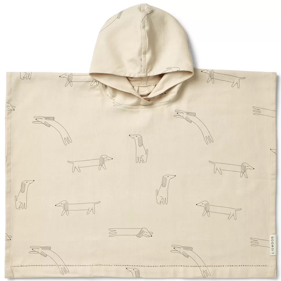 Liewood Textile>Poncho Roomie Dog Sandy - 3/4 Ans
