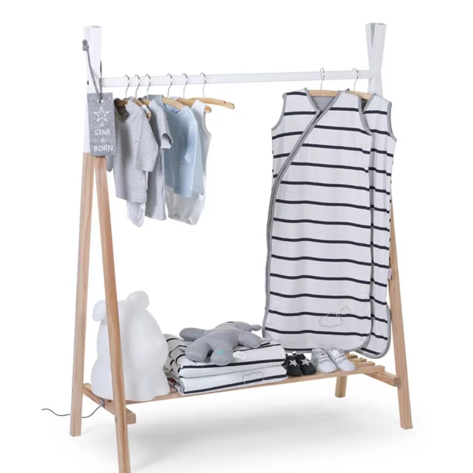 Childhome Meuble Bébé>Porte-manteau Tipi - Bois et Blanc