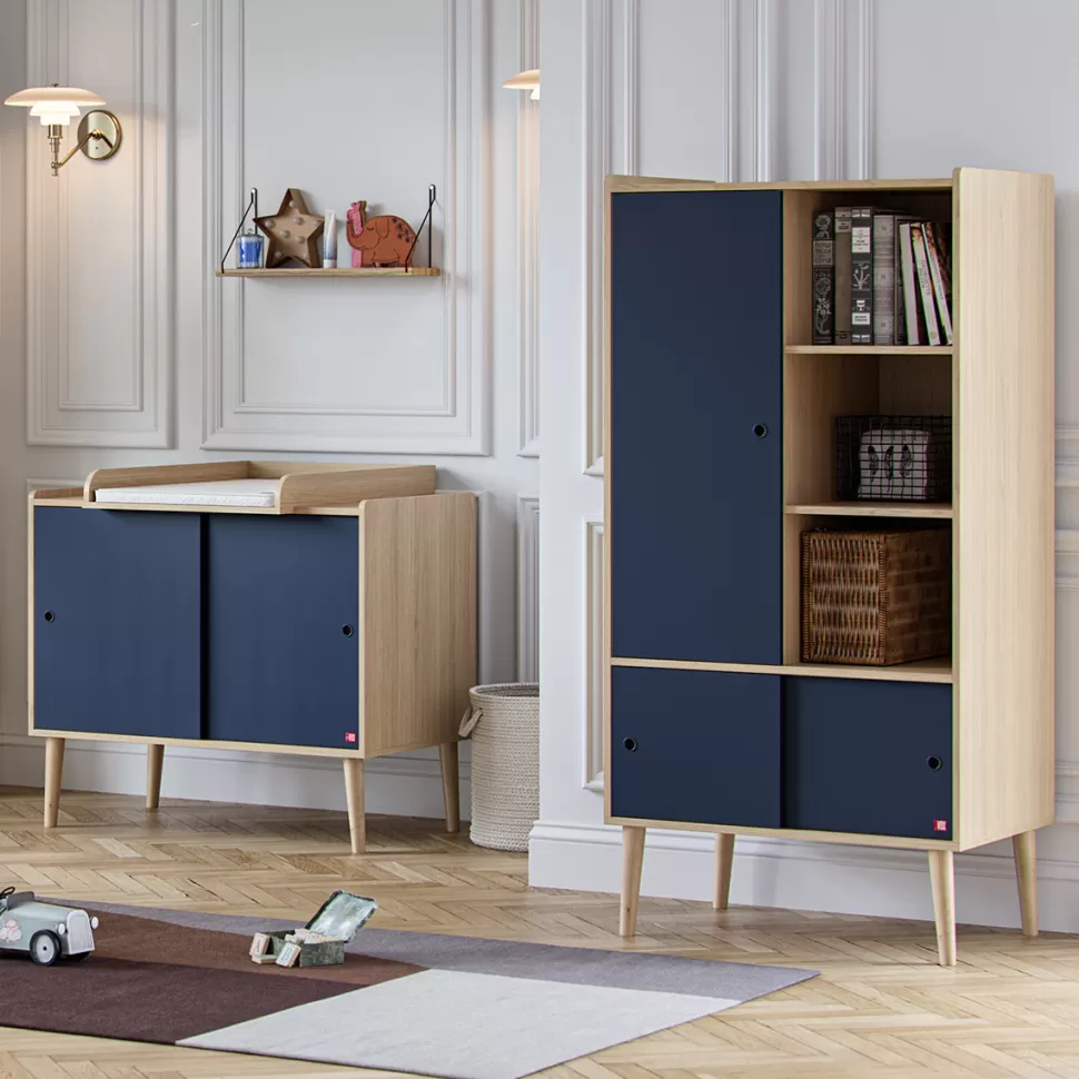 Vox Meubles Meuble Bébé>Portes Additionnelles Commode Retro - Indigo