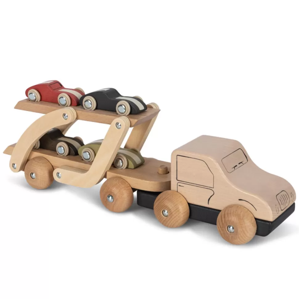 Konges Sløjd Mes Premiers Jouets>Porte-voiture en Bois