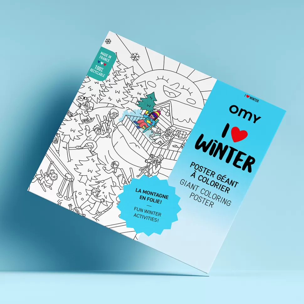 Omy Loisirs Créatifs>Poster à Colorier - I Love Winter