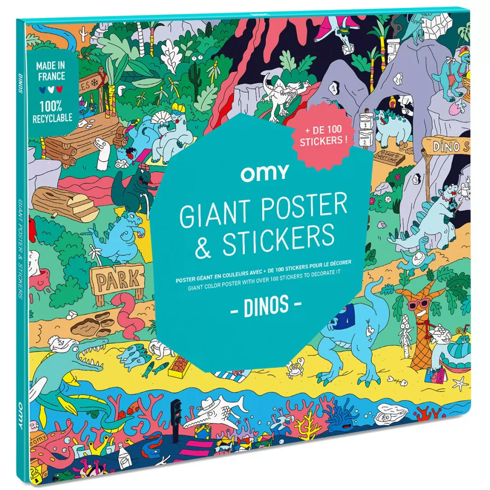 Omy Loisirs Créatifs>Poster à Sticker - Dinos