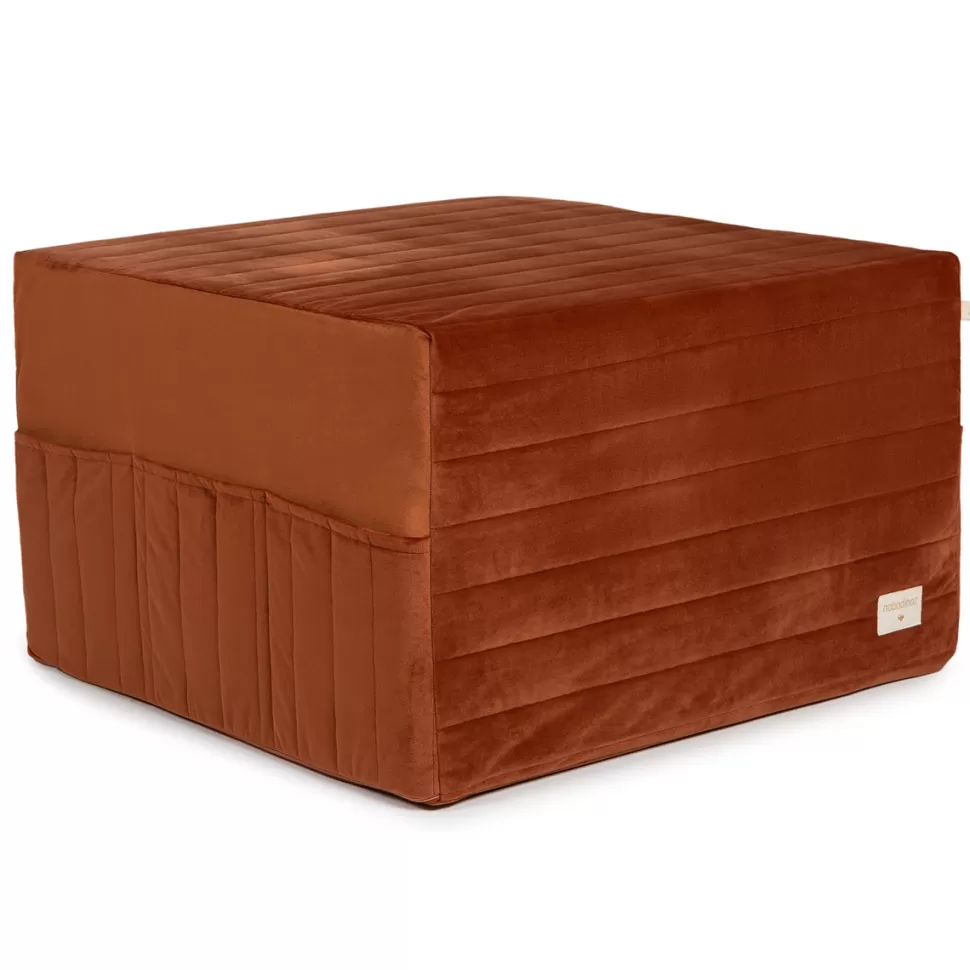 Nobodinoz Meuble Bébé>Pouf Chauffeuse Velvet - Wild Brown