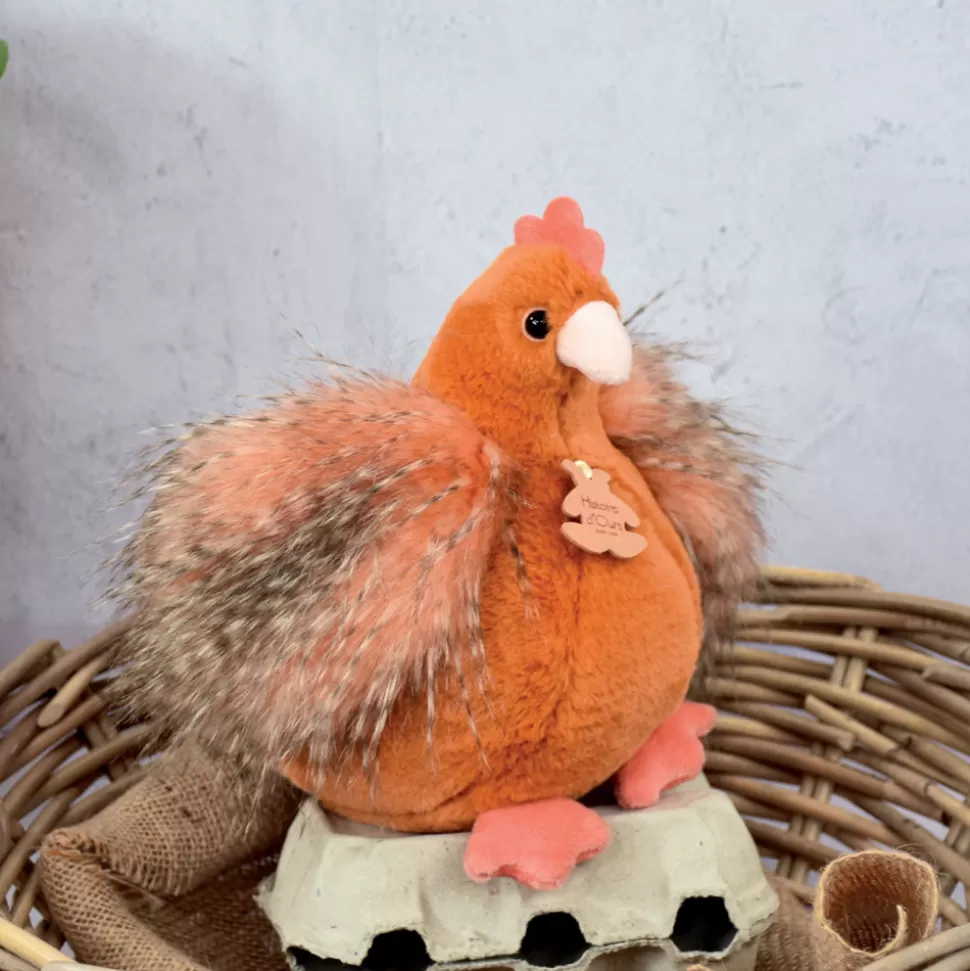 Histoire d'Ours Peluche>Poulette - Orange