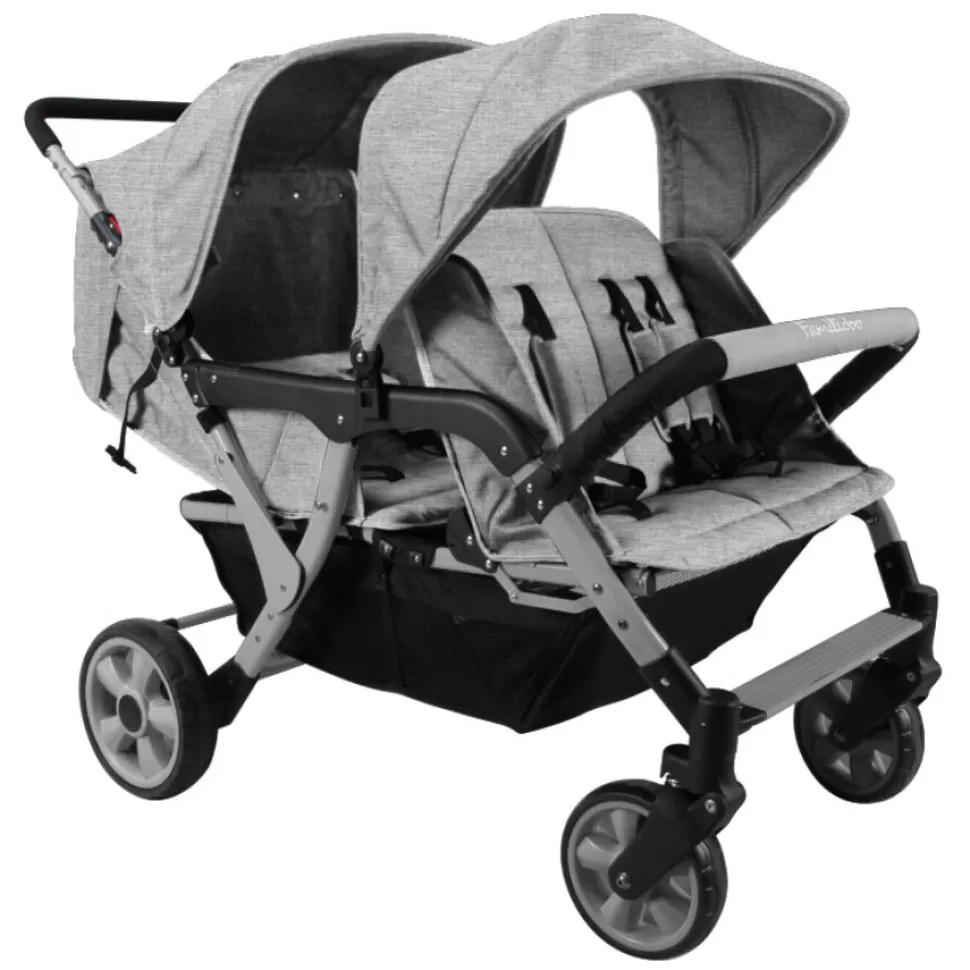 Familidoo Poussette Multiple>Poussette 4 Places Lidoo City H4E - Full Grey