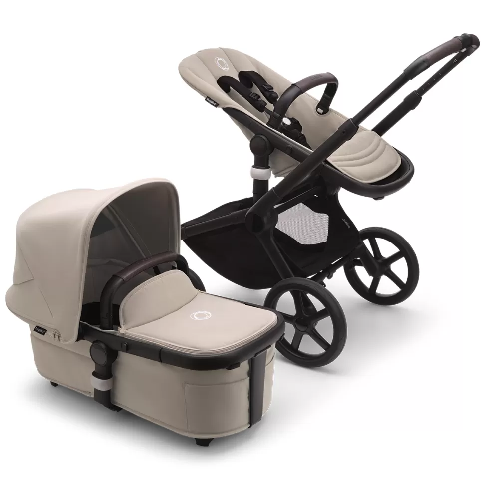 Bugaboo Poussette Citadine>Poussette Citadine Fox5 Complète Châssis Noir - Desert Taupe