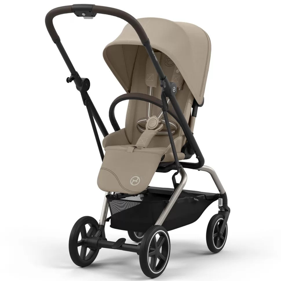 Cybex Poussette Compacte>Poussette Compacte Eezy S Twist+2 Châssis Taupe - Almond Beige