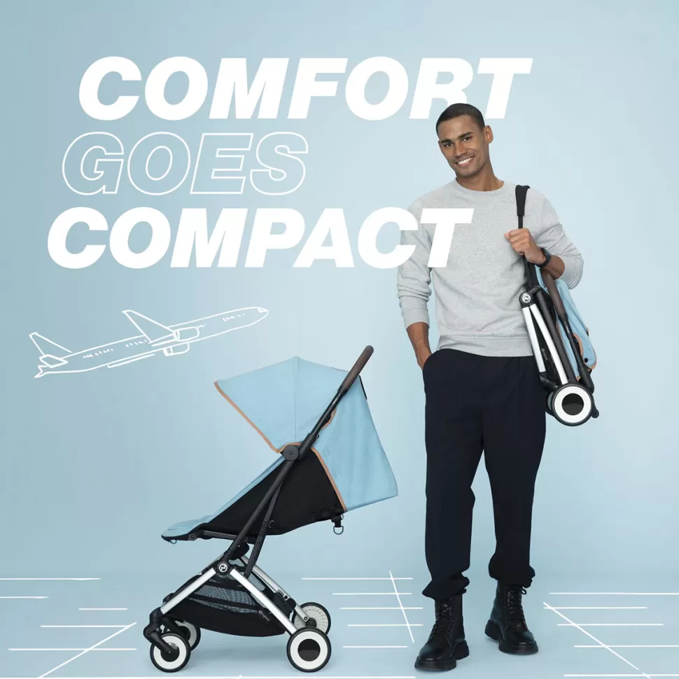 Cybex Poussette Compacte>Poussette de Voyage Ultra-compacte Orfeo Châssis Black - Magic Black