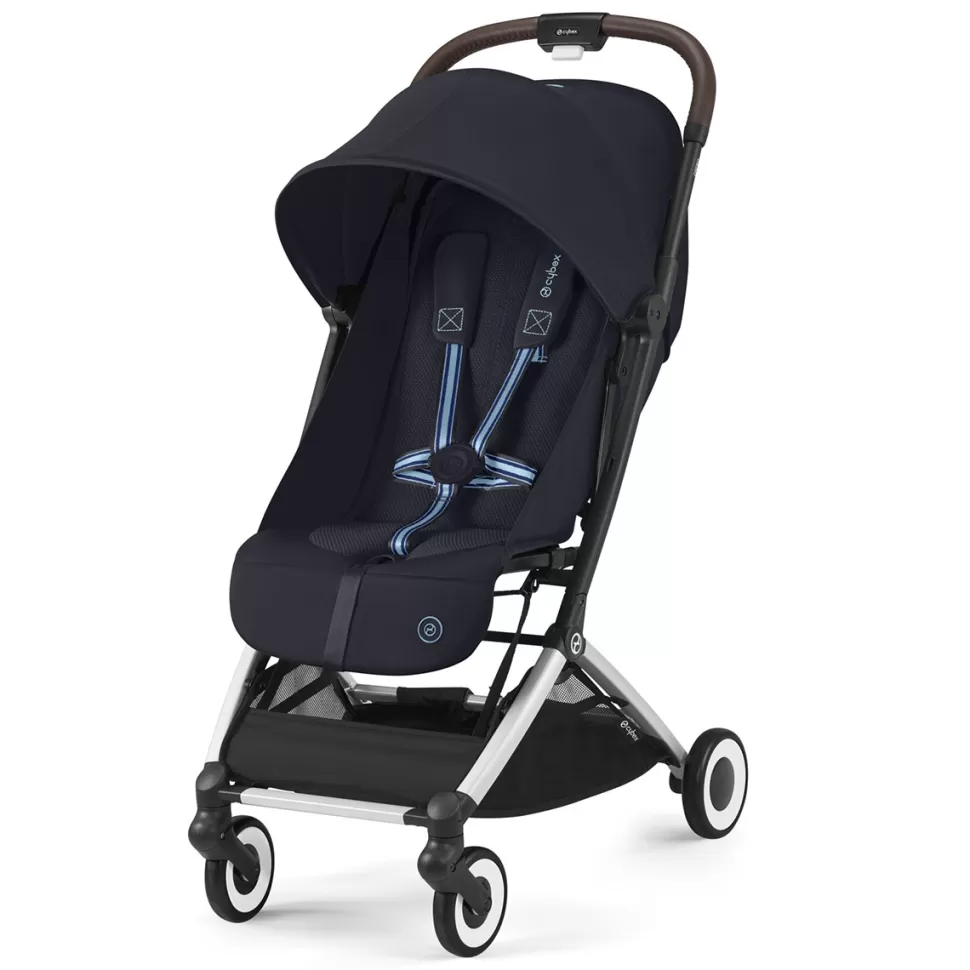 Cybex Poussette Compacte>Poussette de Voyage Ultra-compacte Orfeo Châssis Silver - Dark Blue