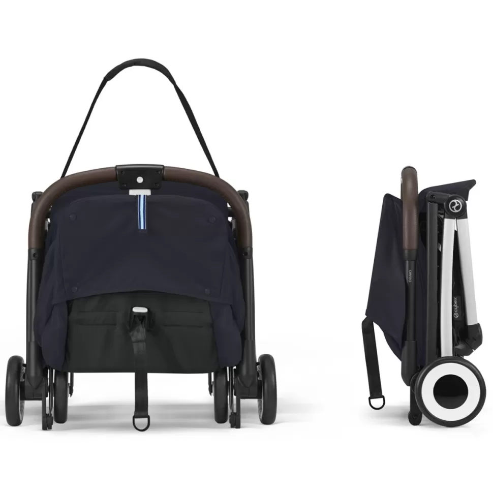 Cybex Poussette Compacte>Poussette de Voyage Ultra-compacte Orfeo Châssis Silver - Dark Blue