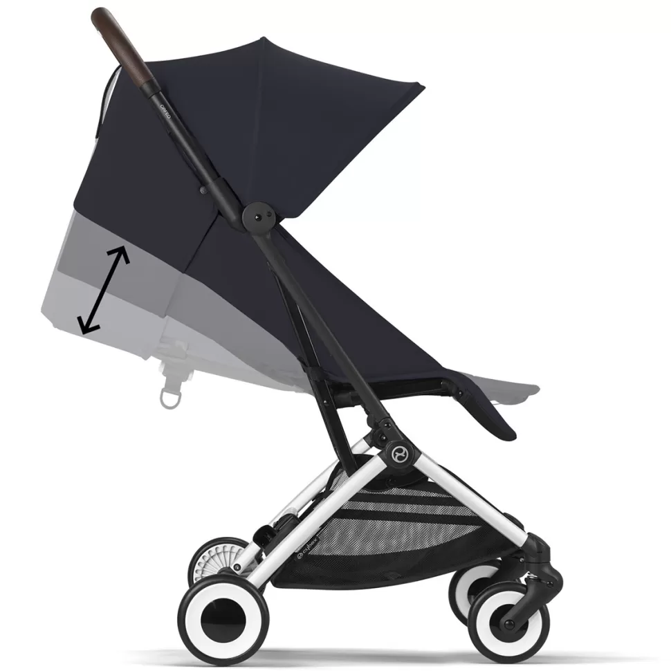 Cybex Poussette Compacte>Poussette de Voyage Ultra-compacte Orfeo Châssis Silver - Dark Blue