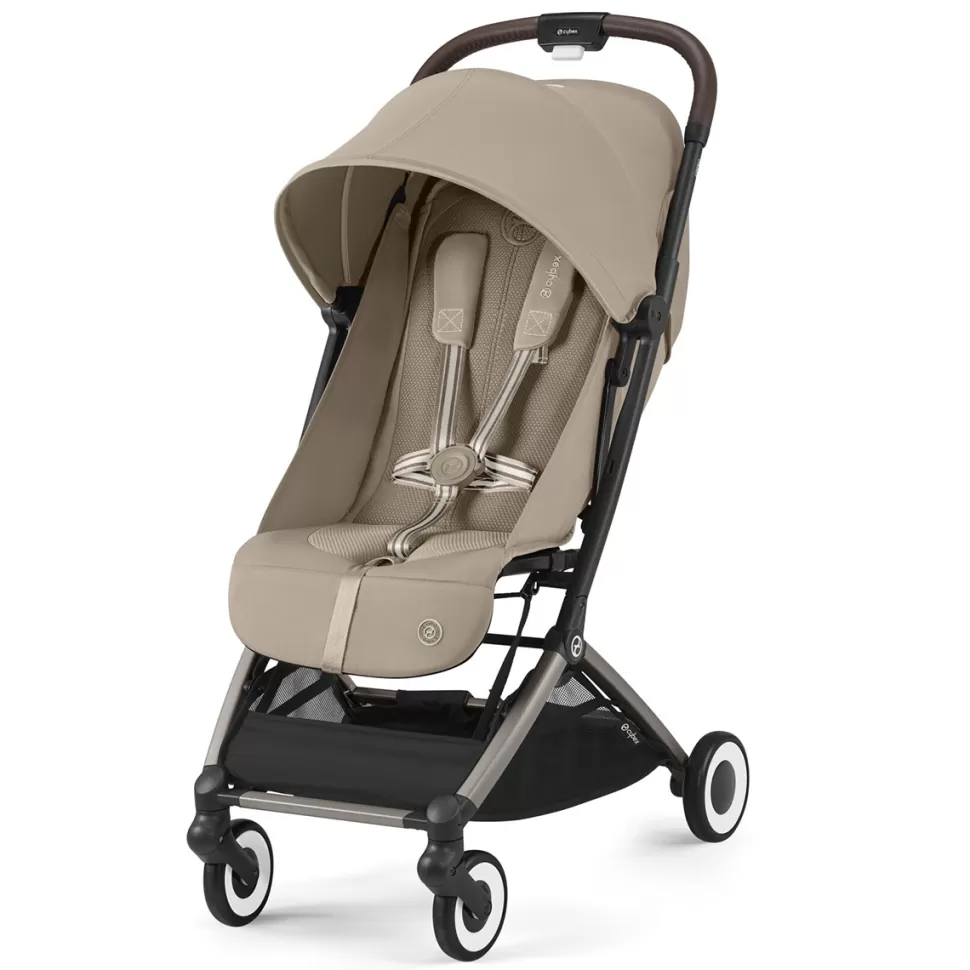 Cybex Poussette Compacte>Poussette de Voyage Ultra-compacte Orfeo Châssis Taupe - Almond Beige