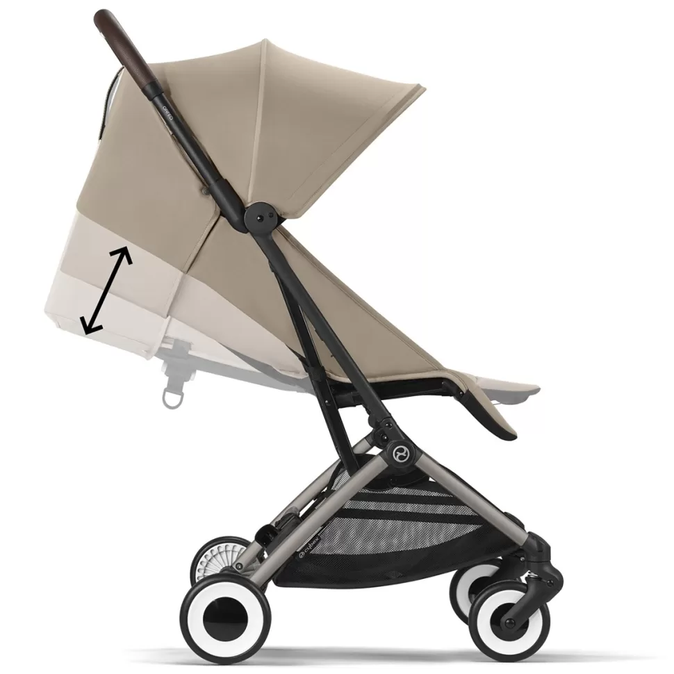 Cybex Poussette Compacte>Poussette de Voyage Ultra-compacte Orfeo Châssis Taupe - Almond Beige