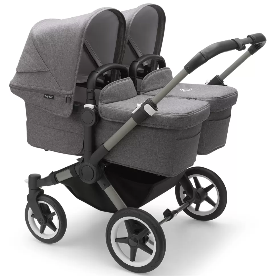 Bugaboo Poussette Multiple>Poussette Donkey 5 Twin Complète - Gris Chiné