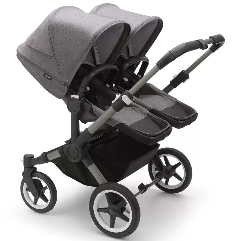 Bugaboo Poussette Multiple>Poussette Donkey 5 Twin Complète - Gris Chiné