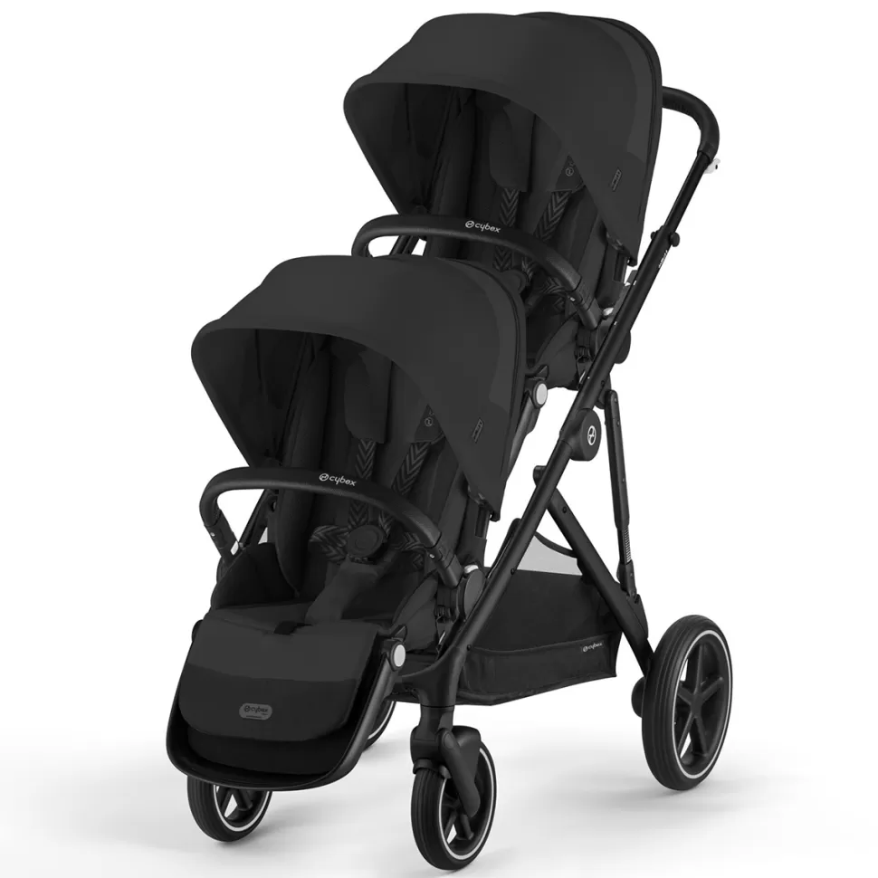 Cybex Poussette Multiple>Poussette Double Gazelle S Châssis Black - Moon Black