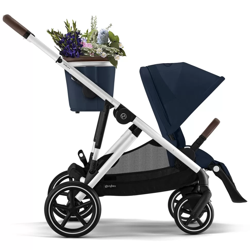 Cybex Poussette Citadine>Poussette Evolutive Gazelle S Châssis Silver - Ocean Blue