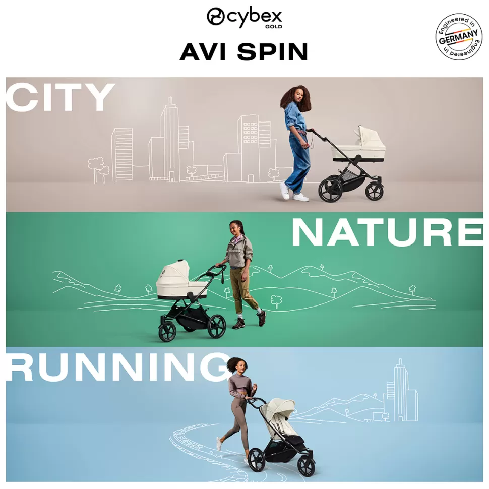 Cybex Poussette Citadine>Poussette Sport AVI Spin - Almond Beige