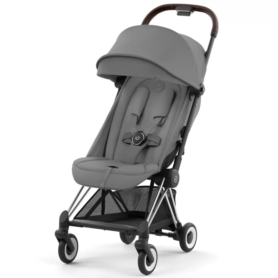 Cybex Poussette Compacte>Poussette Ultra-compacte Coya Châssis Chrome - Mirage Grey