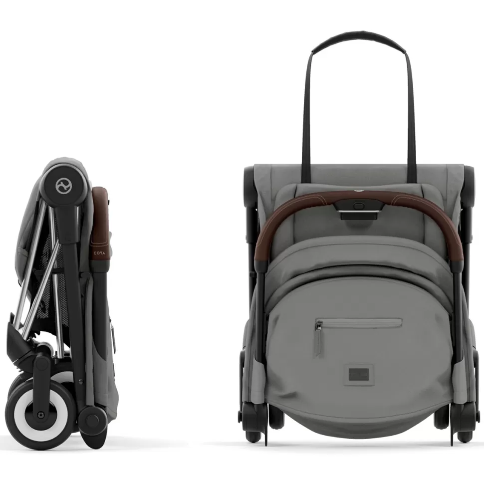 Cybex Poussette Compacte>Poussette Ultra-compacte Coya Châssis Chrome - Mirage Grey