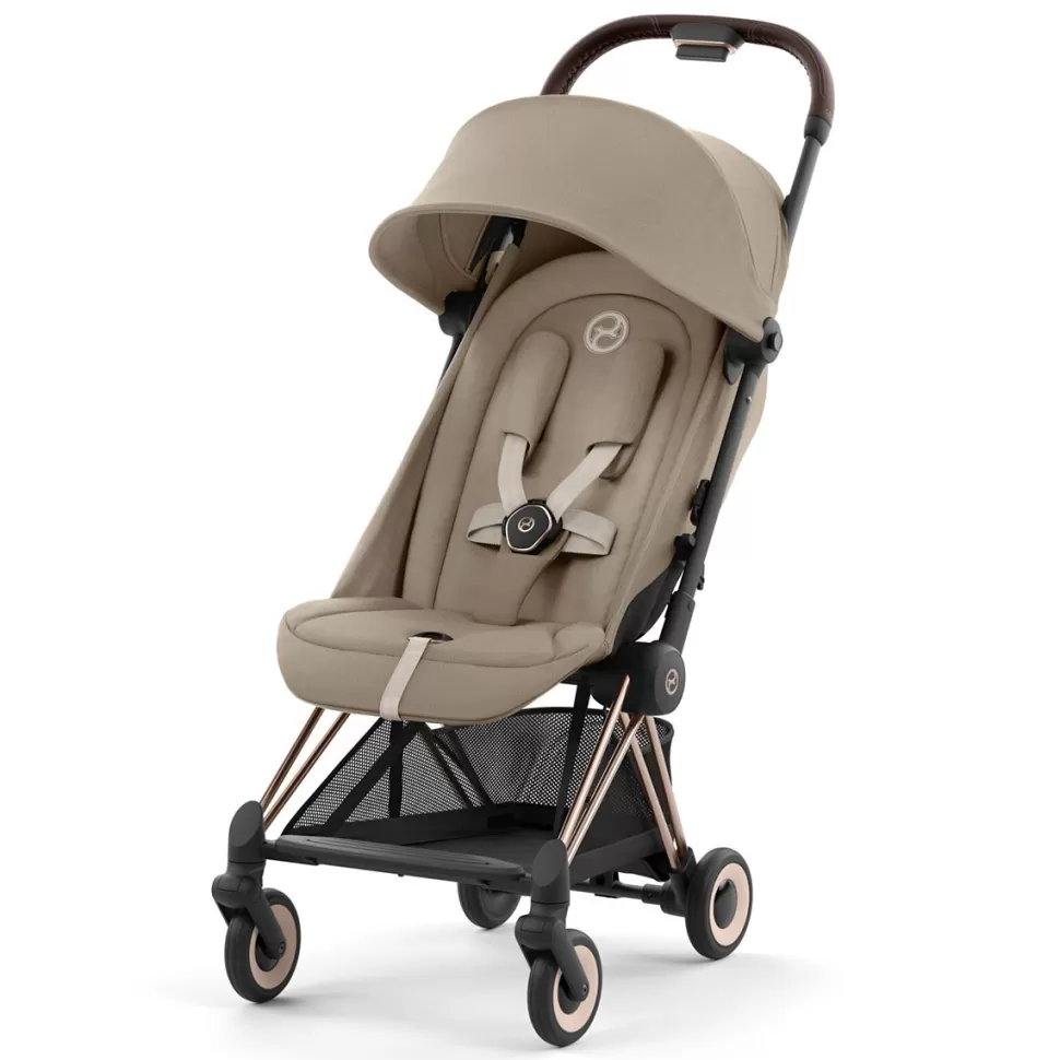 Cybex Poussette Compacte>Poussette Ultra-compacte Coya Châssis Rosegold - Beige