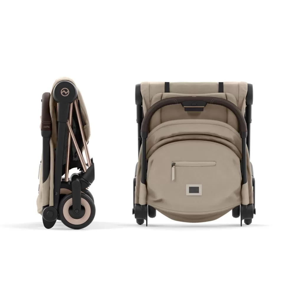 Cybex Poussette Compacte>Poussette Ultra-compacte Coya Châssis Rosegold - Beige