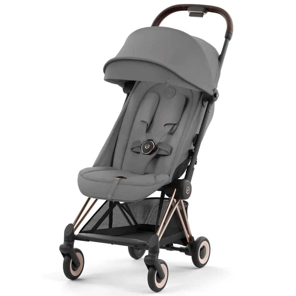 Cybex Poussette Compacte>Poussette Ultra-compacte Coya Châssis Rosegold - Mirage Grey