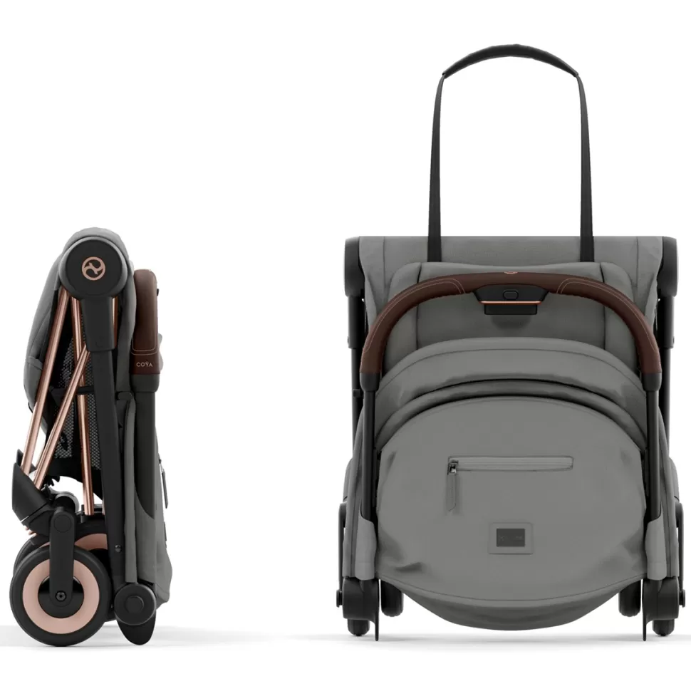 Cybex Poussette Compacte>Poussette Ultra-compacte Coya Châssis Rosegold - Mirage Grey