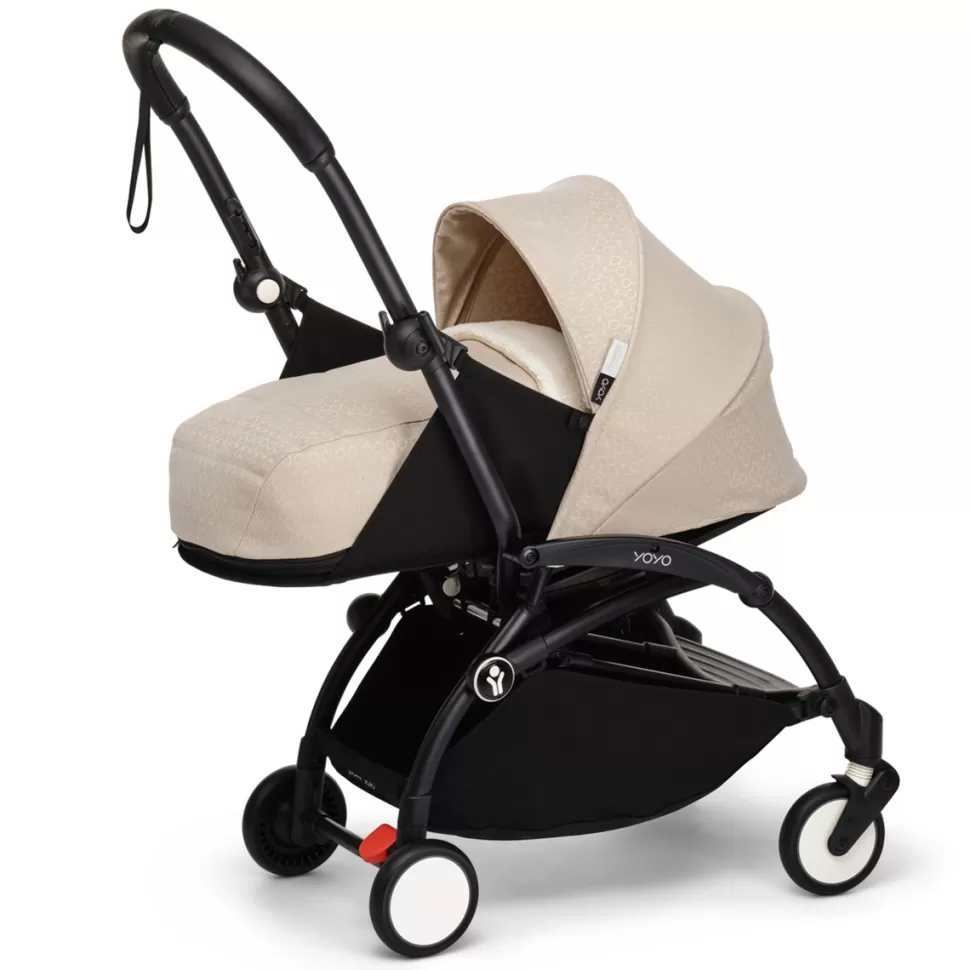 Stokke Poussette Compacte>Poussette YOYO³ Complète 0+ et 6+ x Bonpoint Châssis Noir - Beige
