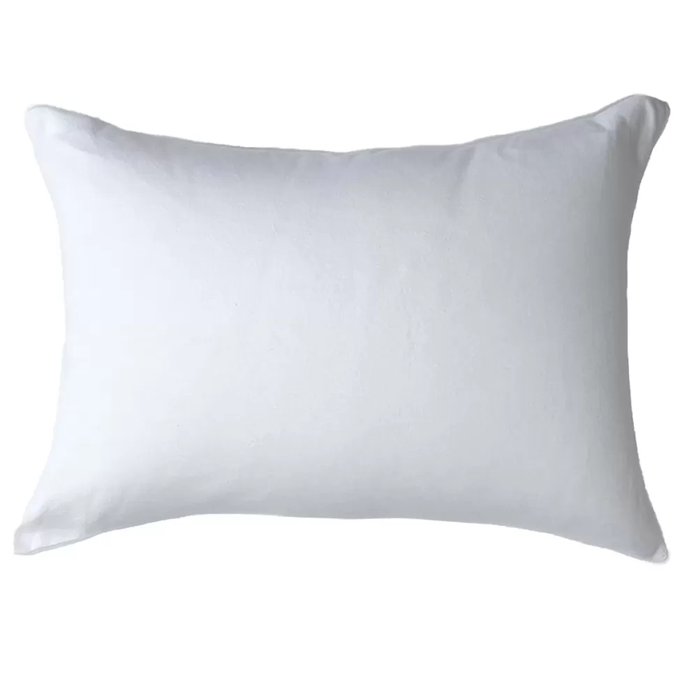 Kadolis Literie Bébé>Protège Oreiller Flanelle de Coton Bio Blanc - 40 x 60 cm