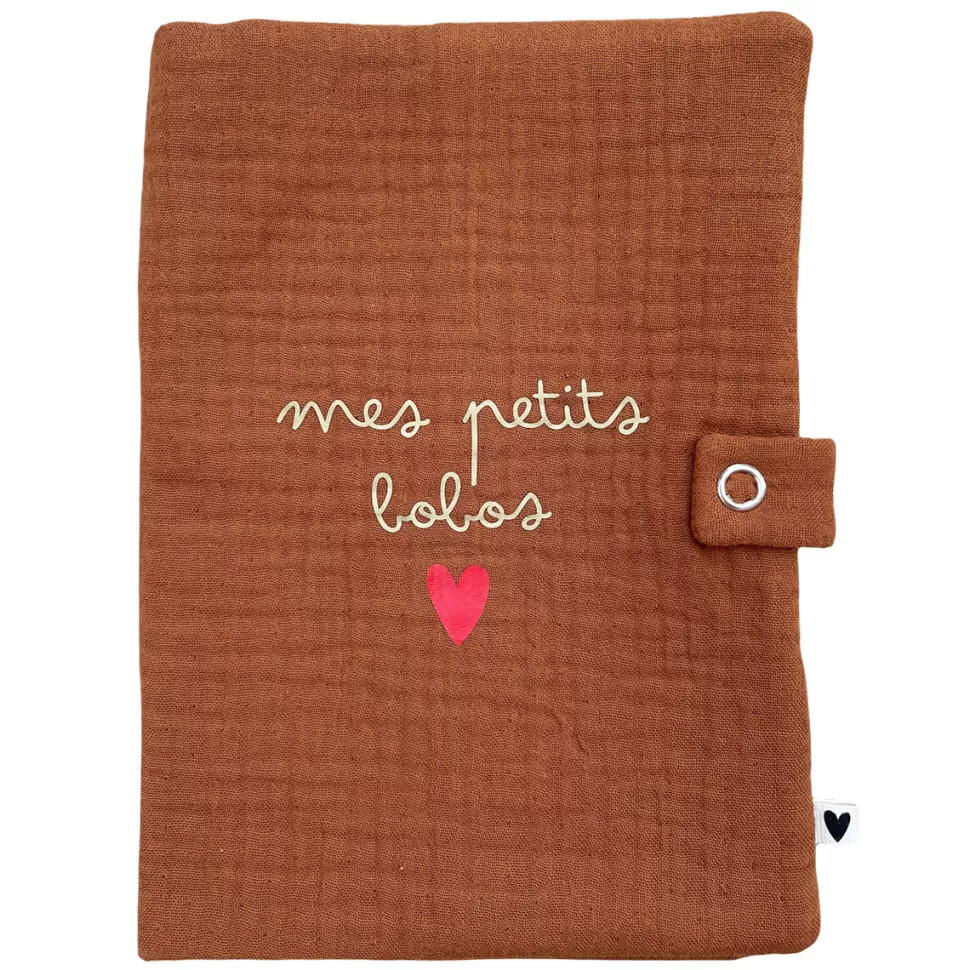 Atelier Wagram Textile>Protège-carnet de Santé - Caramel Mes Petits Bobos