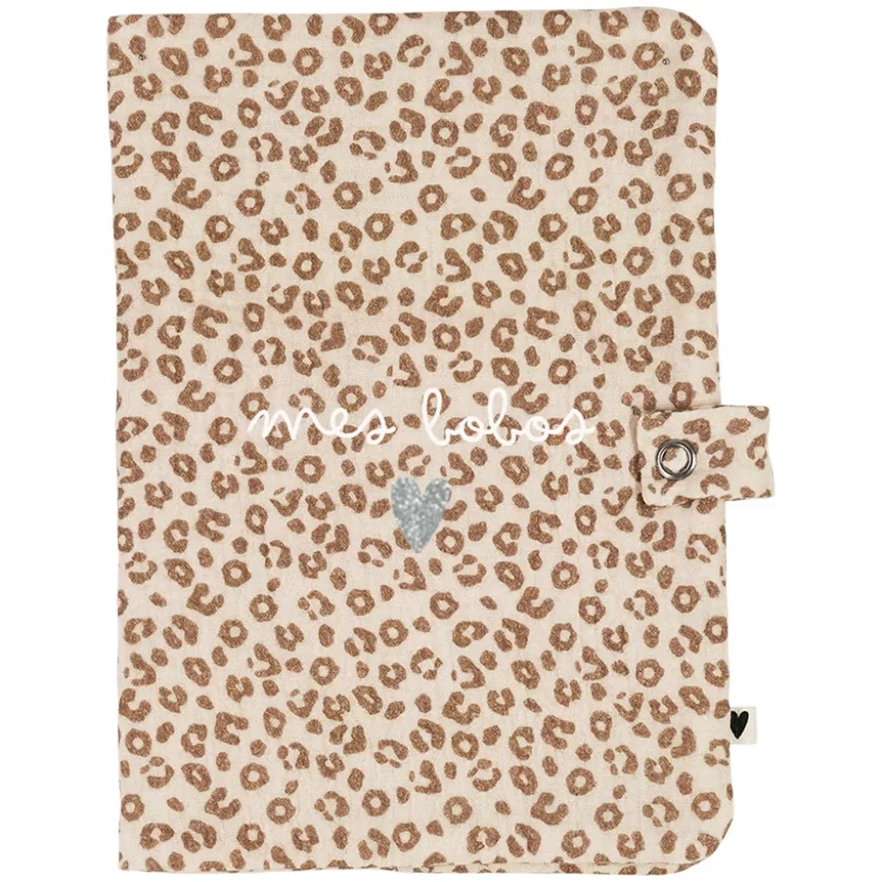 Atelier Wagram Textile>Protège-carnet de Santé - Léopard Mes Bobos