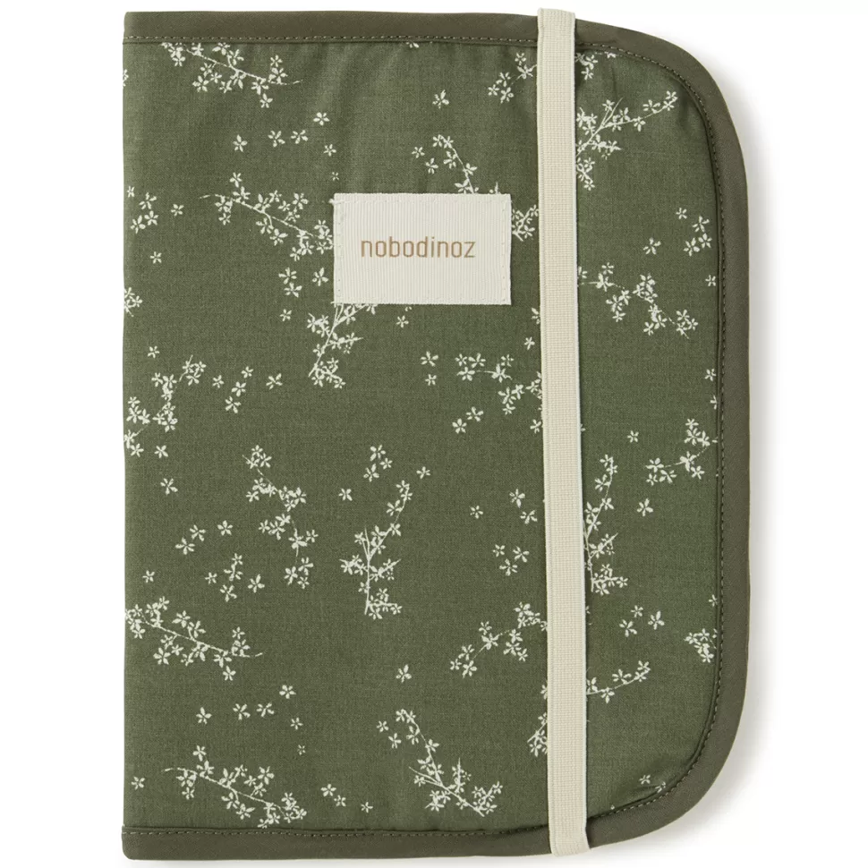 Nobodinoz Textile>Protège-carnet de Santé Stories - Green Jasmine