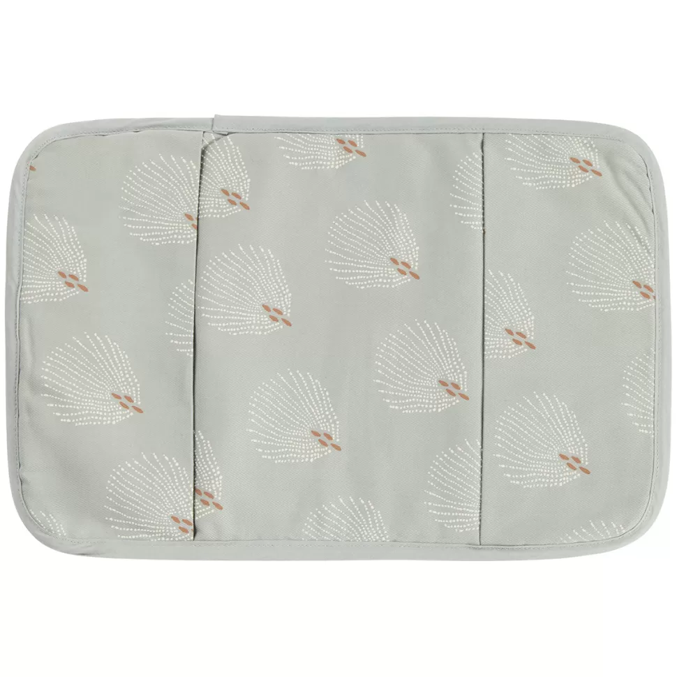 Nobodinoz Textile>Protège-carnet de Santé Stories - White Gatsby & Antique Green