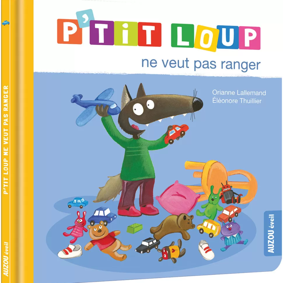Auzou Livres>P'tit Loup ne veut pas ranger
